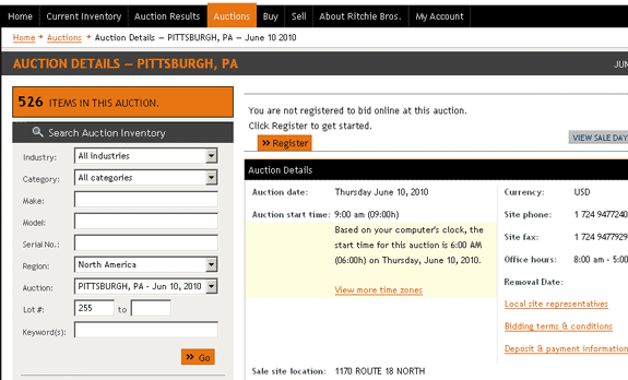 Lot 255 in Pittsburgh