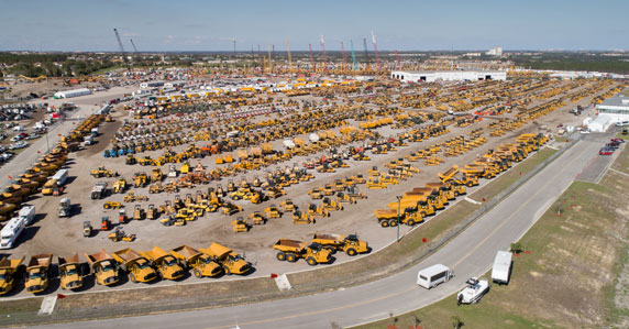 Aerial image of Orlando auction yard in 2018 Aerial image of Orlando auction yard in 2018