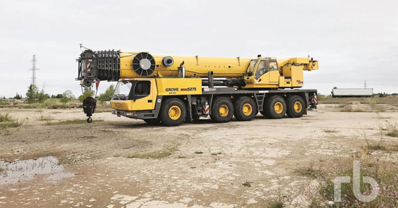2007 Grove 275-ton all terrain crane sold by Ritchie Bros. 2007 Grove 275-ton all terrain crane sold by Ritchie Bros.