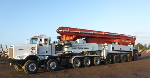 2011 Putzmeister BSS70-516 concrete pump truck sold at a Ritchie Bros. auction 2011 Putzmeister BSS70-516 concrete pump truck sold at a Ritchie Bros. auction