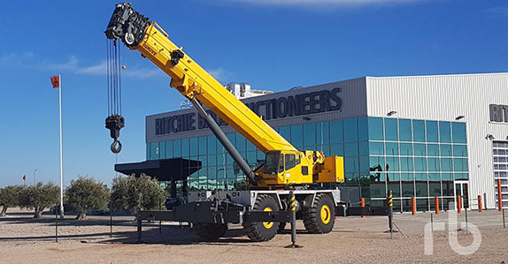 Unused Grove RT9130E rough terrain crane sold at Ritchie Bros. auction Unused Grove RT9130E rough terrain crane sold at Ritchie Bros. auction