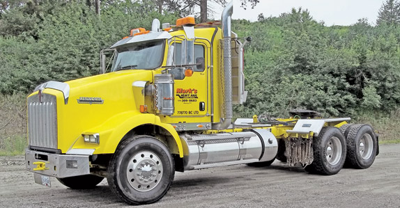 more than 120 T/A truck tractors sold at Ritchie Bros. Auctioneers recent Edmonton, AB auction