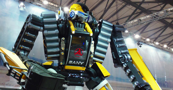 Sany's transformer was a big hit at the show